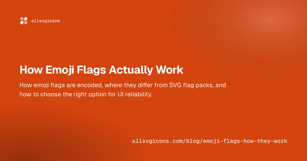 How Emoji Flags Actually Work
