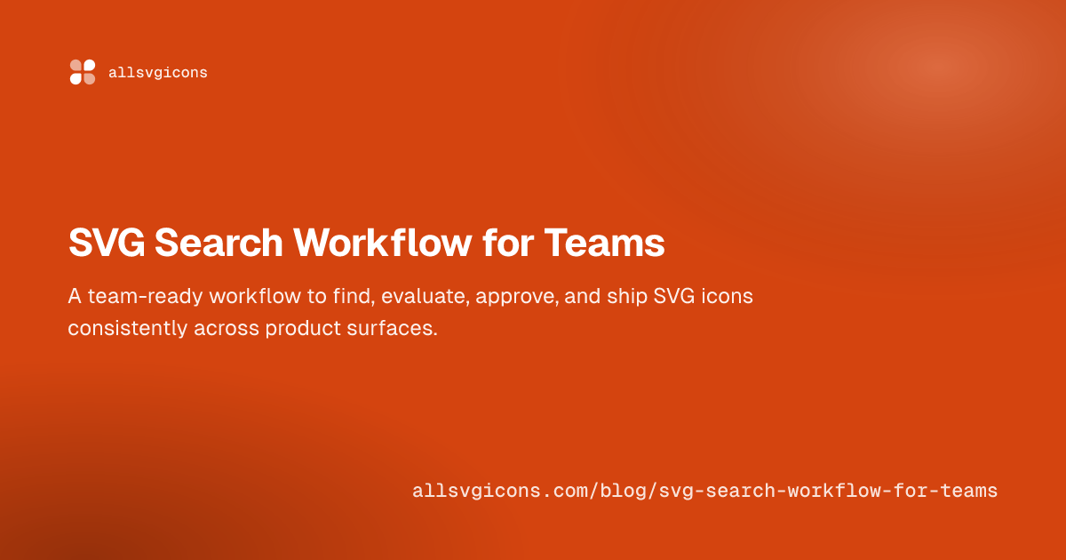SVG Search Workflow for Teams