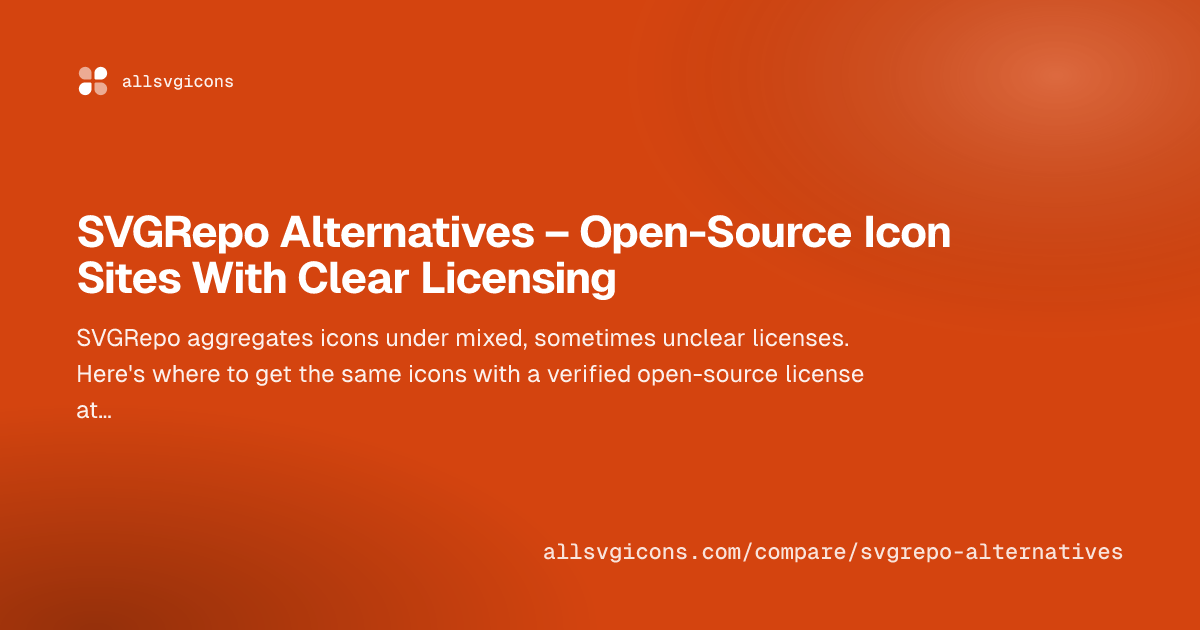 SVGRepo Alternatives – Open-Source Icon Sites With Clear Licensing